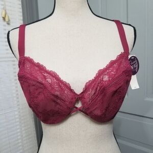 Cacique Cleavage Solution Unlined Lace Demi Bra